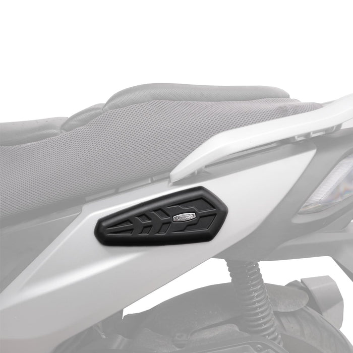GP Kompozit Universal Side Fairing Cover Black 8x18.5 cm