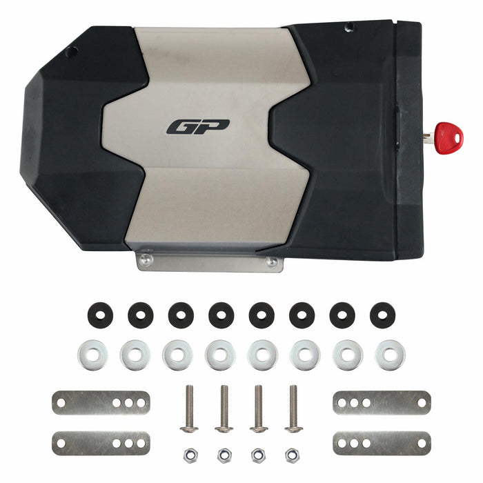 GP Kompozit Universal Motorcycle Crome Body Toolbox Black