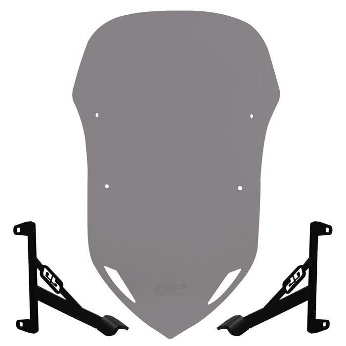 GP Kompozit Windshield Windscreen Smoked Compatible For Sym Dragon DRG 160 2023-2024