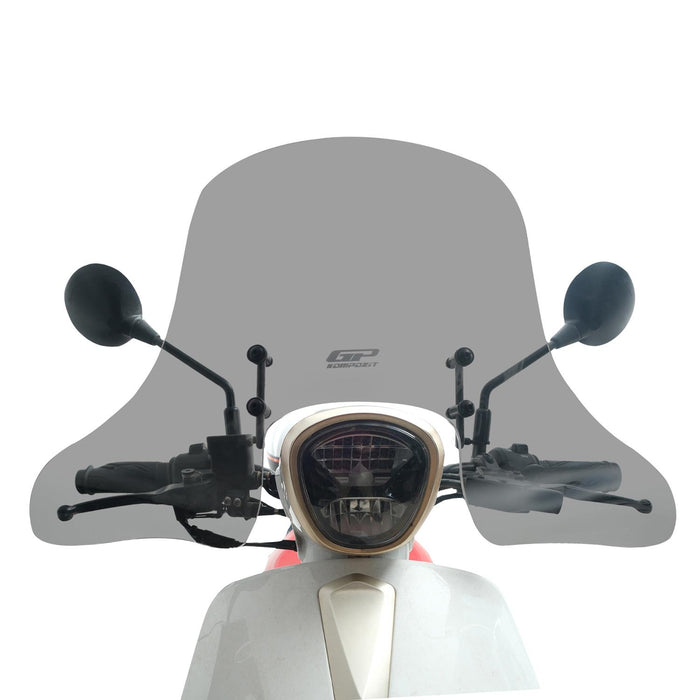 GP Kompozit Windshield Windscreen With Handguard Smoked Compatible For RKS Neon125 2023-2025
