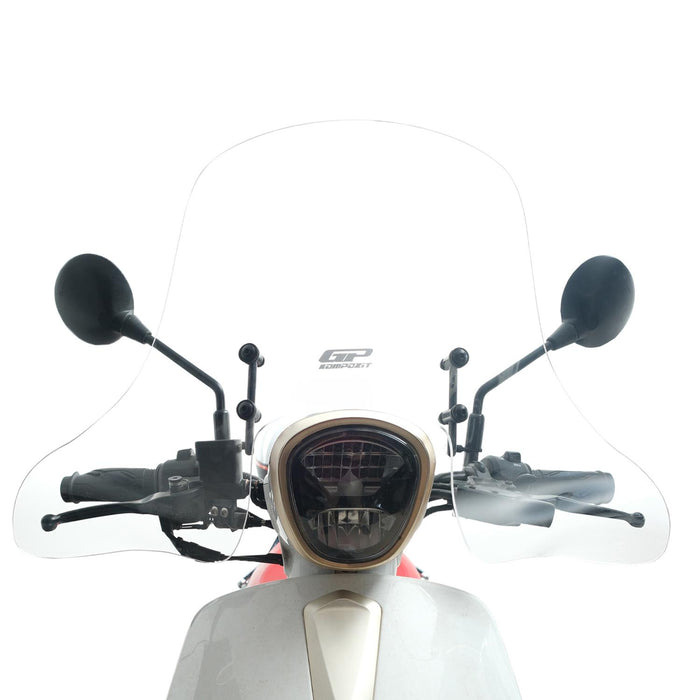 GP Kompozit Windshield Windscreen With Handguard Clear Compatible For RKS Neon125 2023-2025