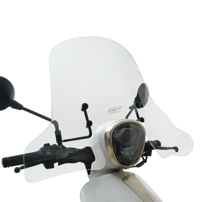 GP Kompozit Windshield Windscreen With Handguard Clear Compatible For RKS Neon125 2023-2025
