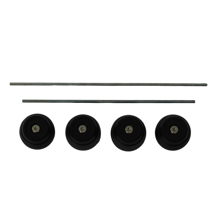 GP Kompozit Front-Rear Axle Guard Crash Wheel Frame Slider Set Black Compatible For Yamaha MT-07 2014-2024