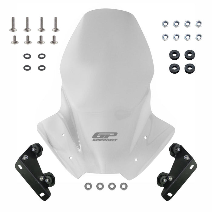 GP Kompozit Touring Windshield Windscreen Clear Compatible For Yamaha MT-07 2018-2020