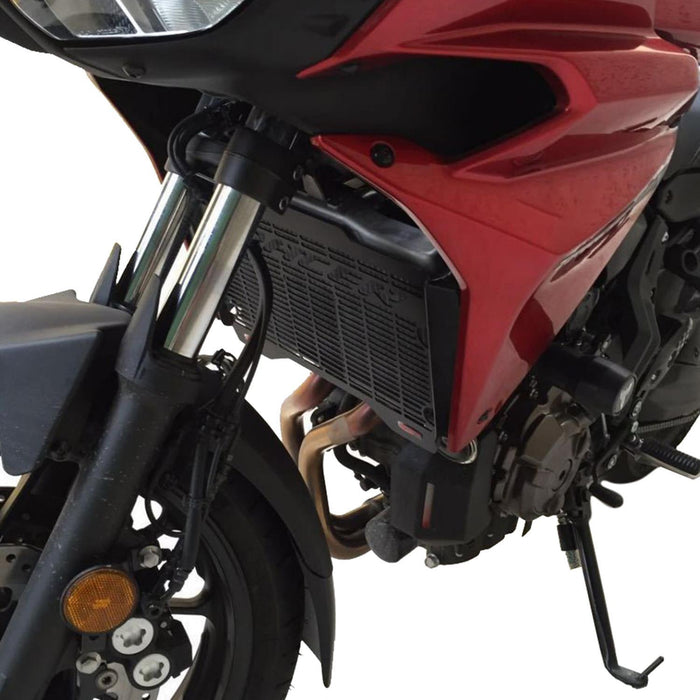 GP Kompozit Protector de radiador negro compatible para Yamaha MT-07 Tracer 2016-2019