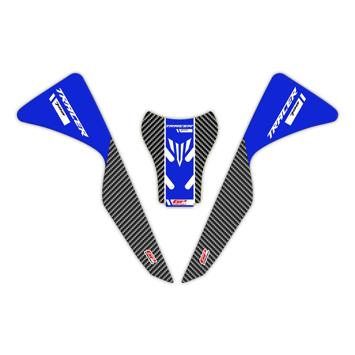 GP Kompozit Kit de protections de réservoir bleu compatible avec Yamaha MT-07 Tracer 2020-2023