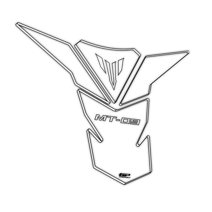 GP Kompozit Protection de réservoir transparente compatible pour Yamaha MT-09 2013-2020