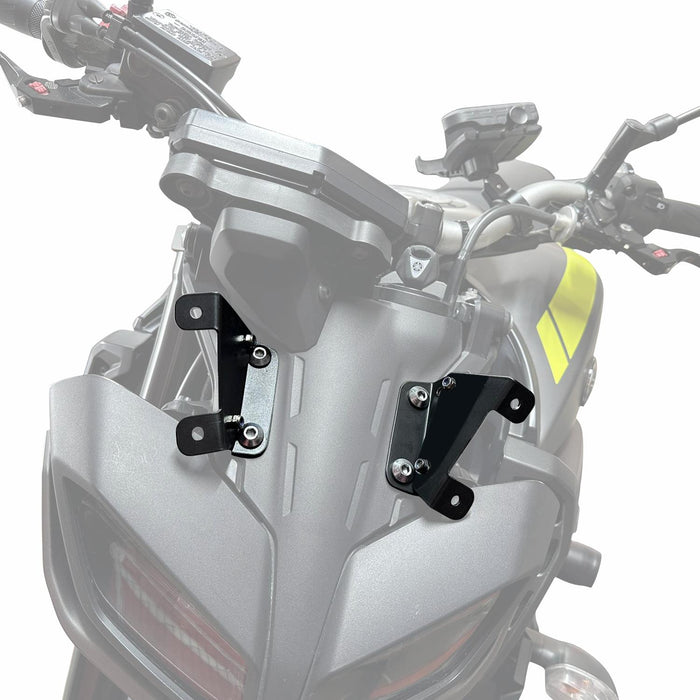GP Kompozit Windshield Windscreen Black Compatible For Yamaha MT-09  2017-2020