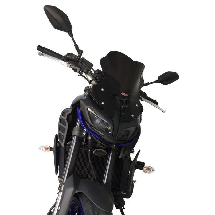 GP Kompozit Windshield Windscreen Black Compatible For Yamaha MT-09  2017-2020