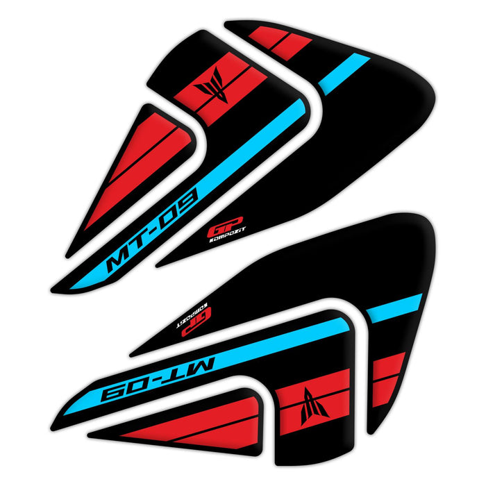 GP Kompozit Protector Depósito Rojo-Gris Compatible con Yamaha MT-09 2021-2023