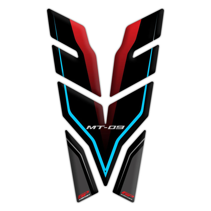 GP Kompozit Protector Depósito Rojo-Gris Compatible con Yamaha MT-09 2021-2023