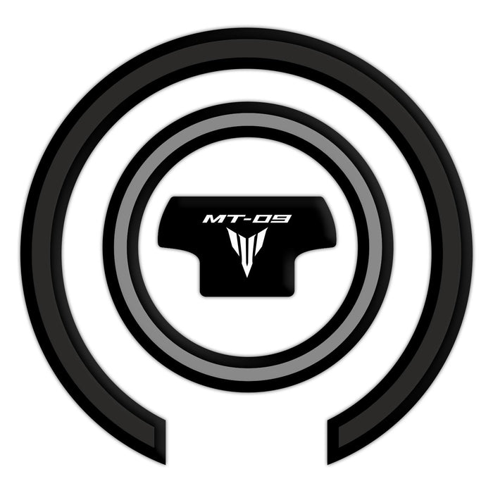 GP Kompozit Jeu de protections de réservoir Noir Compatible pour Yamaha MT-09 2021-2023