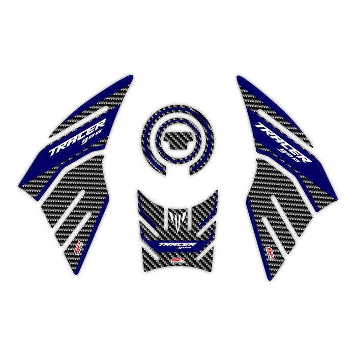 GP Kompozit Protector Depósito Azul-Carbono Compatible con Yamaha MT-09 Tracer 2015-2020