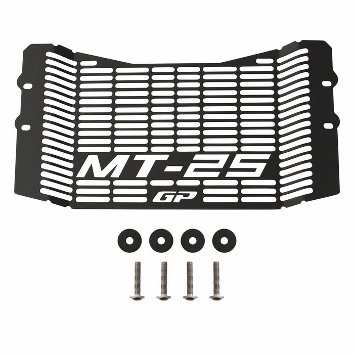 GP Kompozit Protector de radiador negro compatible para Yamaha MT-25 / MT-03 2015-2019