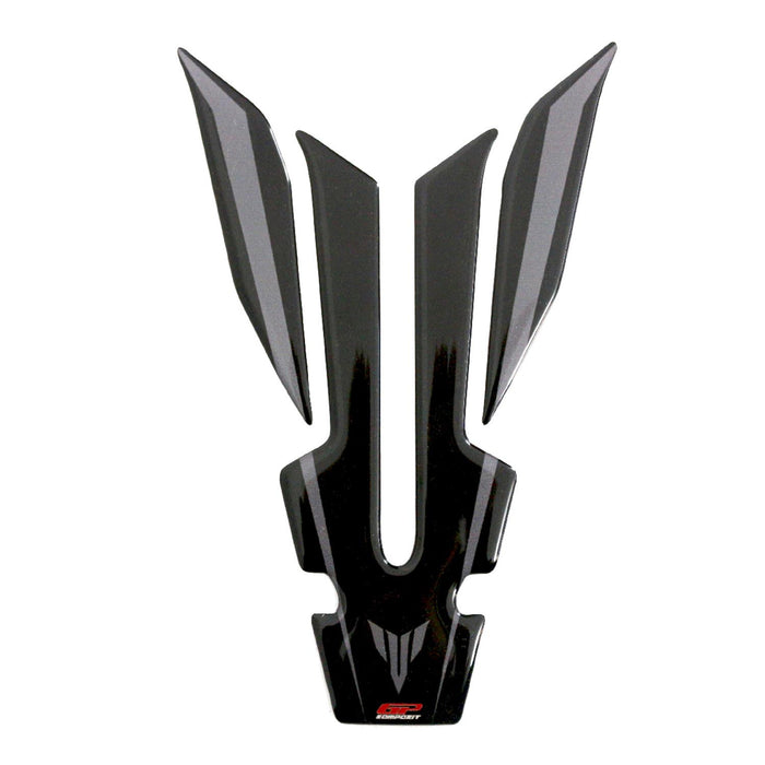 GP Kompozit Tank Pad Black-Gray Compatible For Yamaha MT-25 2015-2023