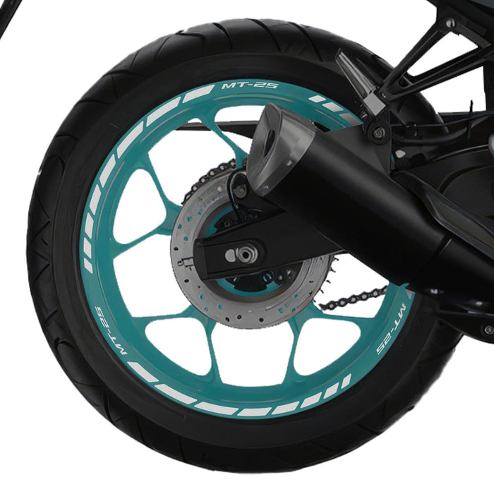 GP Kompozit Rim Strip Reflective Gray Compatible For Yamaha MT-25  2015-2024