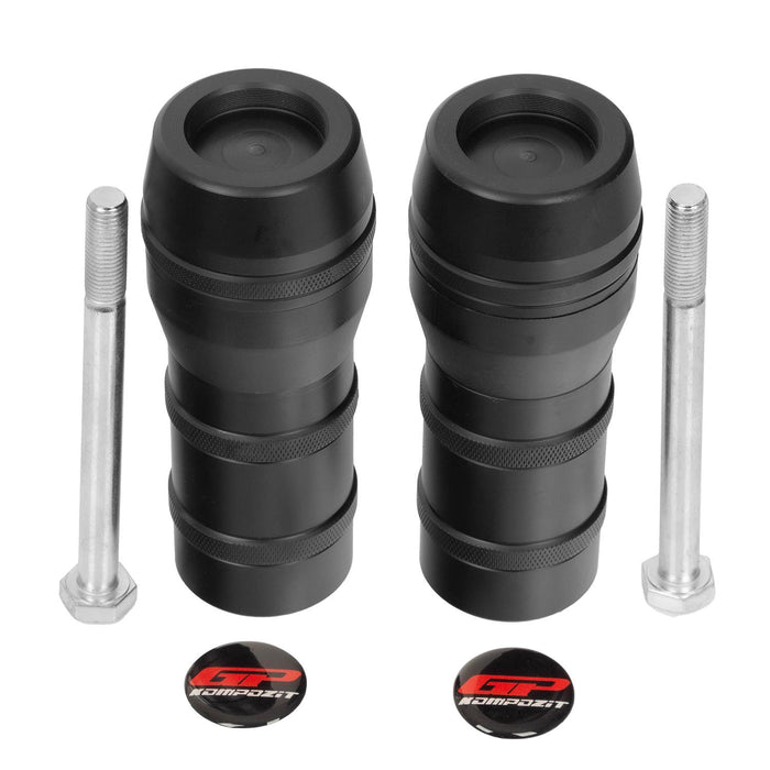 GP Kompozit Engine Crash Frame Sliders Black Compatible For Yamaha MT-25 / MT-03 2015-2024 2015-2025