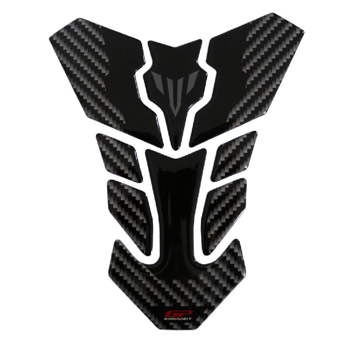 GP Kompozit Tank Pad Black-Carbon Compatible For Yamaha MT-25 2015-2024