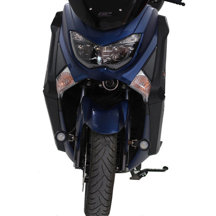 GP Kompozit Protector de carenado negro compatible para Yamaha NMAX 125 / NMAX 155 2015-2020