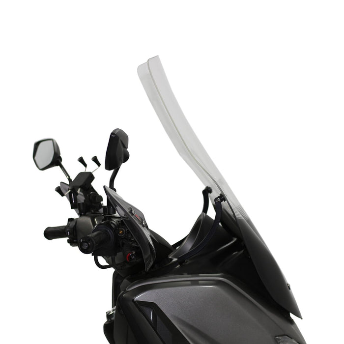 GP Kompozit Pare-brise de tourisme sérigraphié transparent compatible avec Yamaha NMAX 125 / NMAX 155 2015-2020