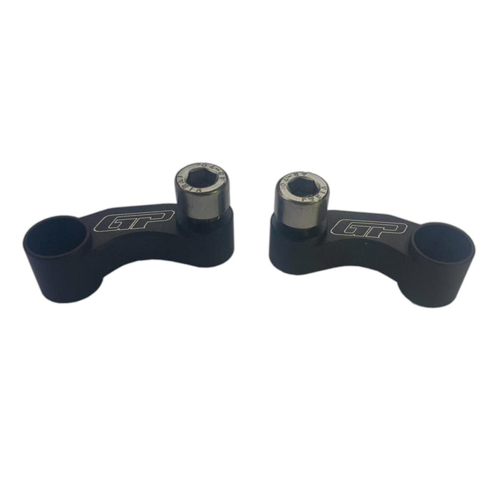 GP Kompozit Mirror Riser Extenders Black Compatible For Yamaha NMAX 125 / NMAX 155 2015-2025