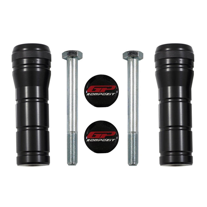 GP Kompozit Exhaust Crash Frame Slider Black Compatible For Yamaha NMAX 125 / NMAX 155 2015-2025