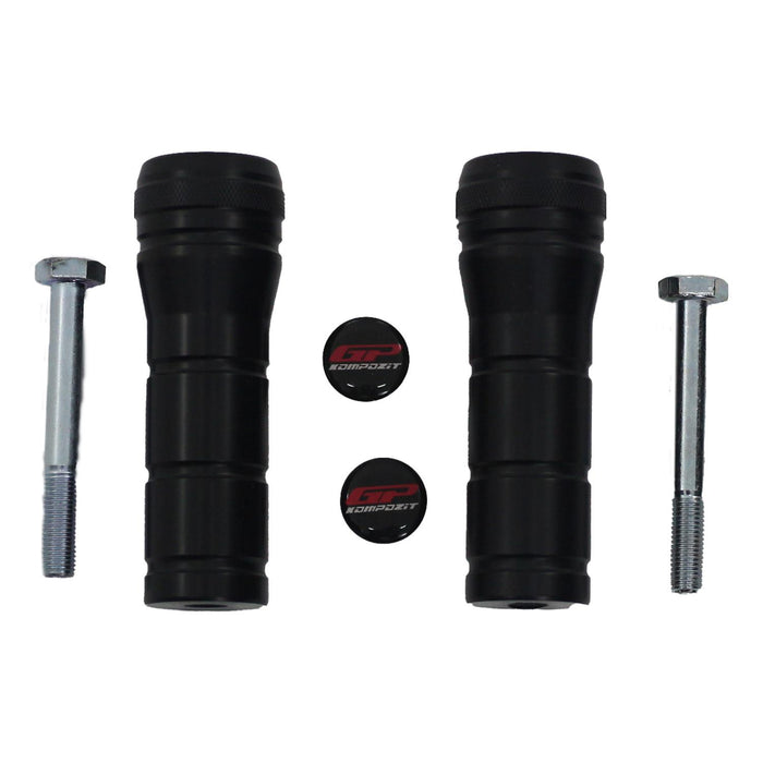 GP Kompozit Escape Crash Frame Slider Negro Compatible para Yamaha NMAX 125 / NMAX 155 2015-2023