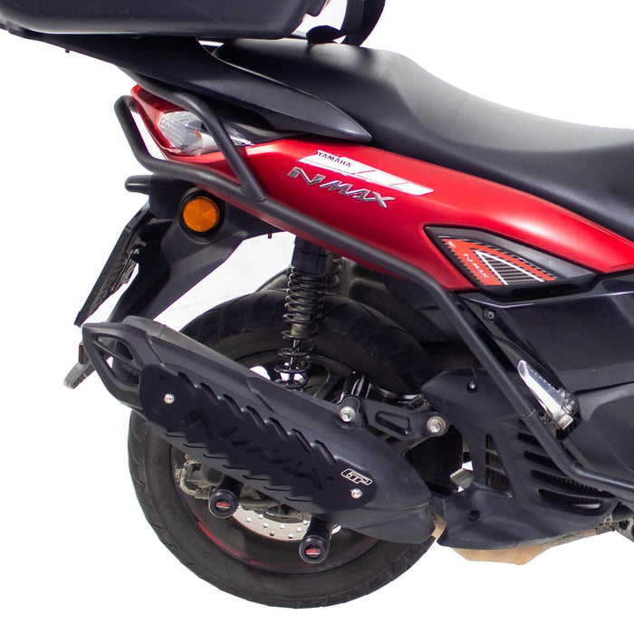 GP Kompozit Exhaust Guard Cover Black Compatible For Yamaha NMAX 125 / NMAX 155  2021-2025