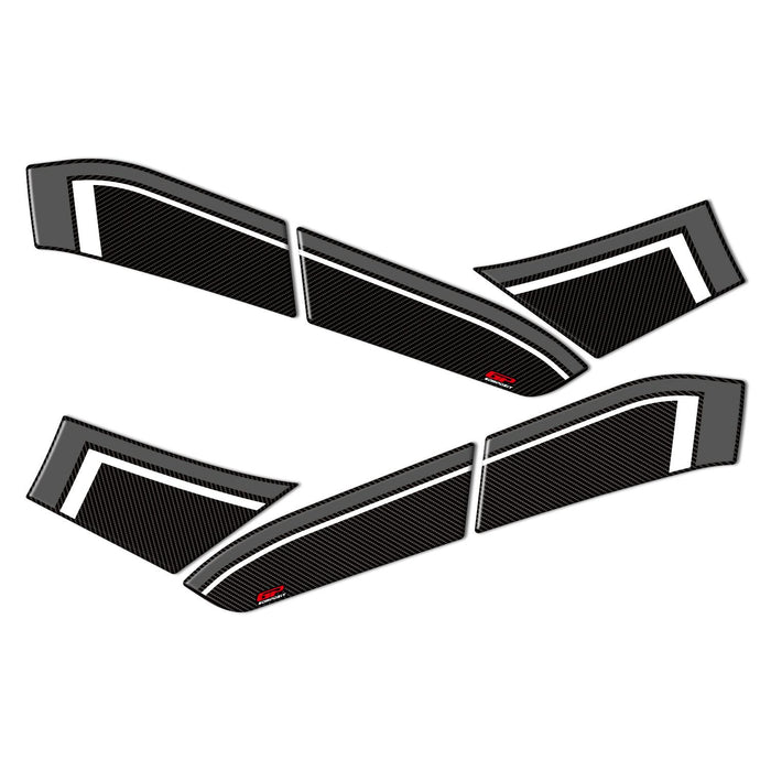 GP Kompozit Side Strip Tank Pad Gray Compatible For Yamaha NMAX 125 / NMAX 155 2021-2024