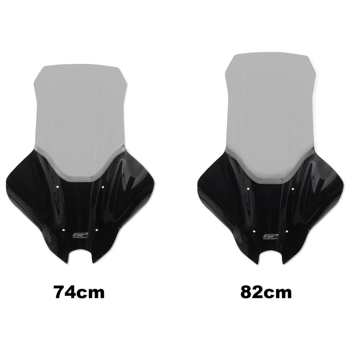 GP Kompozit Silkscreened Windshield Windscreen With Handguard Smoked Compatible For Yamaha NMAX 125 / NMAX 155 2025