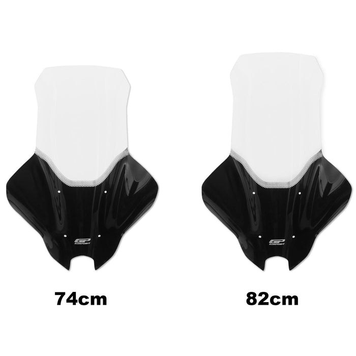 GP Kompozit Silkscreened Windshield Windscreen With Handguard Clear Compatible For Yamaha NMAX 125 / NMAX 155 2025