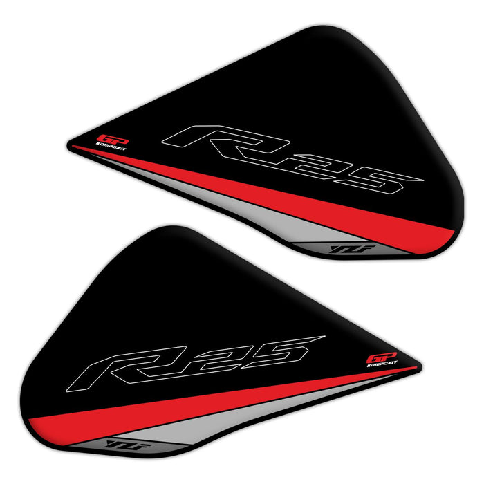 GP Kompozit Tank Pad Set Red Compatible For Yamaha YZF-R25  2015-2018