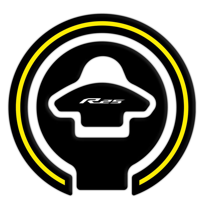 GP Kompozit Kit de protections de réservoir jaune compatible avec Yamaha YZF-R25 / YZF-R3 2015-2018