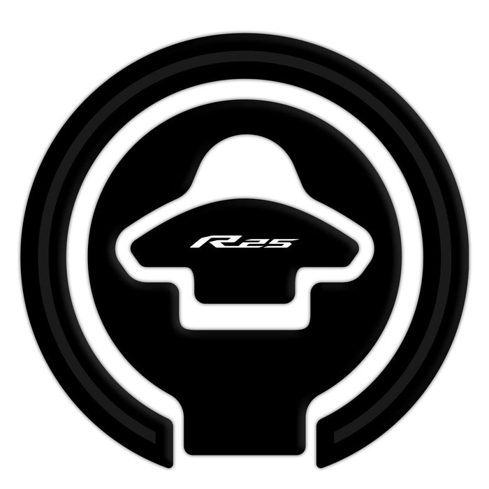 GP Kompozit Kit de protections de réservoir noir compatible avec Yamaha YZF-R25 / YZF-R3 2015-2018