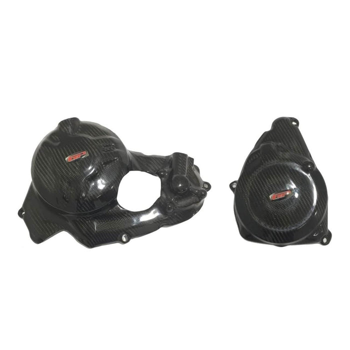 GP Kompozit Cubierta protectora de motor de fibra de carbono compatible con Yamaha YZF-R25 / YZF-R3 2015-2023