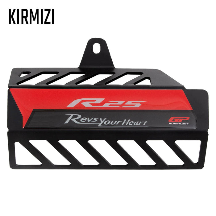 GP Kompozit Exhaust Guard Cover Black Compatible For Yamaha YZF-R25 / YZF-R3  2016-2023