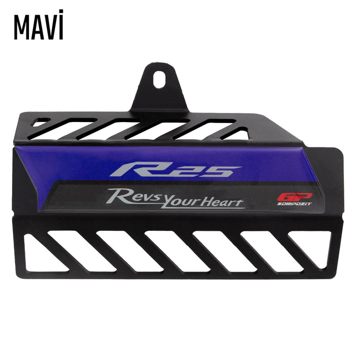 GP Kompozit Exhaust Guard Cover Black Compatible For Yamaha YZF-R25 / YZF-R3  2016-2023