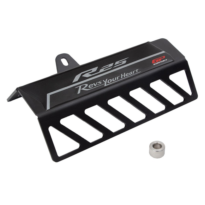 GP Kompozit Exhaust Guard Cover Black Compatible For Yamaha YZF-R25 / YZF-R3  2016-2023