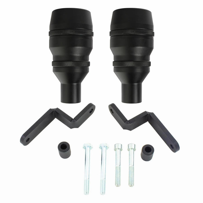 GP Kompozit Engine Crash Frame Sliders Black Compatible For Yamaha YZF-R25 / YZF-R3  2019-2023