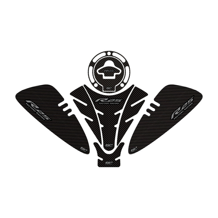 GP Kompozit Jeu de protections de réservoir Carbone Compatible pour Yamaha YZF-R25 / YZF-R3 2019-2023