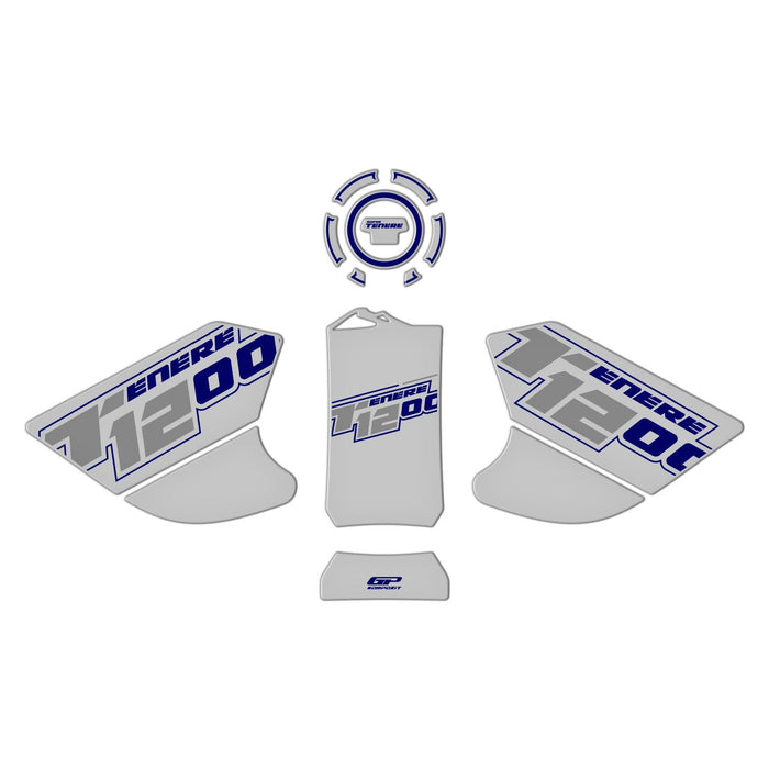 GP Kompozit Protector Depósito Azul-Gris Compatible Para Yamaha Tenere 1200 2011-2020