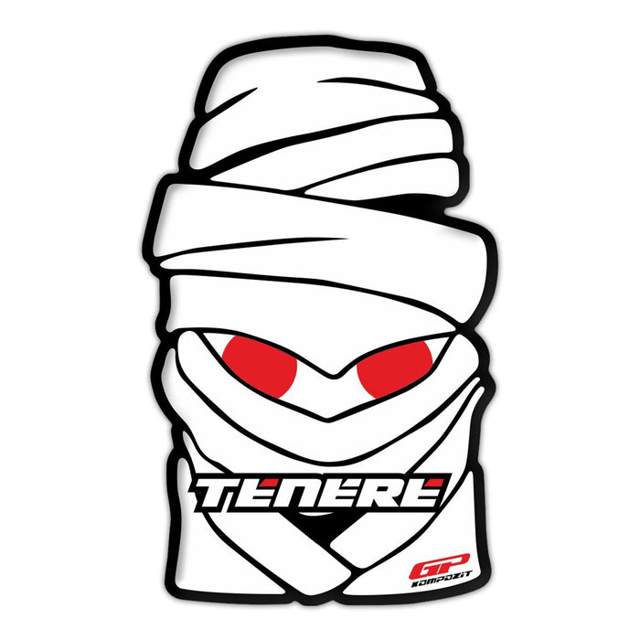 GP Kompozit Tank Pad White-Red Compatible For Yamaha Tenere 700 XTZ690 / Tenere 1200 2011-2023