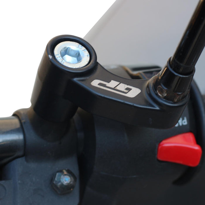 GP Kompozit Mirror Riser Extenders Black Compatible For Yamaha WR125X  2011-2016