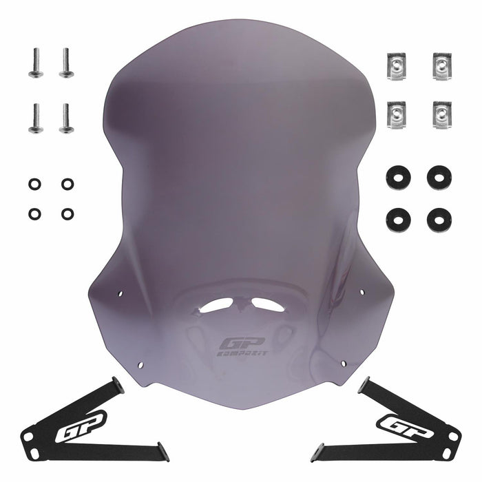 GP Kompozit Parabrisas ahumado compatible para Yamaha WR250R 2011-2016