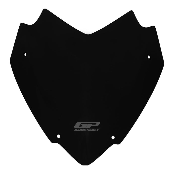 GP Kompozit Parabrisas deportivo negro compatible con Yamaha XMAX 250 / XMAX 300 / XMAX 400 2018-2022