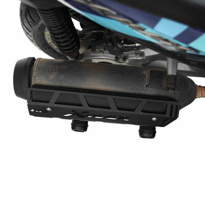 GP Kompozit Protector de escape negro compatible para Yamaha XMAX 250 2011-2017