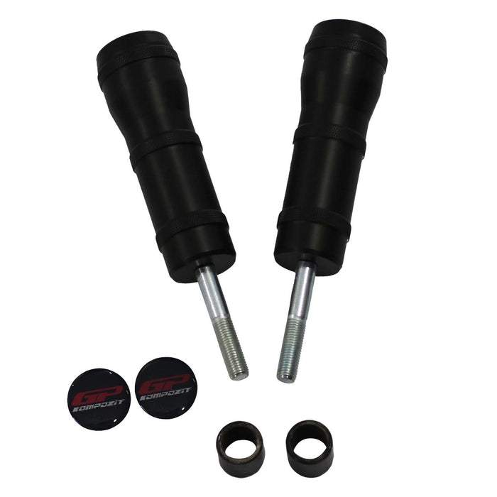 GP Kompozit Exhaust Crash Frame Slider Black Compatible For Yamaha XMAX 400 2018-2020