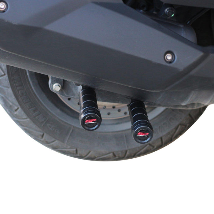 GP Kompozit Exhaust Crash Frame Slider Black Compatible For Yamaha XMAX 400  2018-2020