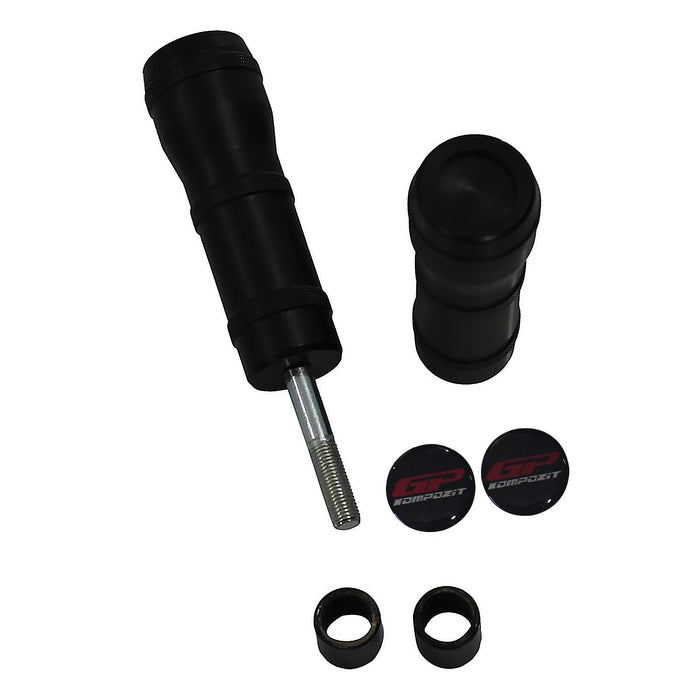GP Kompozit Exhaust Crash Frame Slider Black Compatible For Yamaha XMAX 400  2018-2020