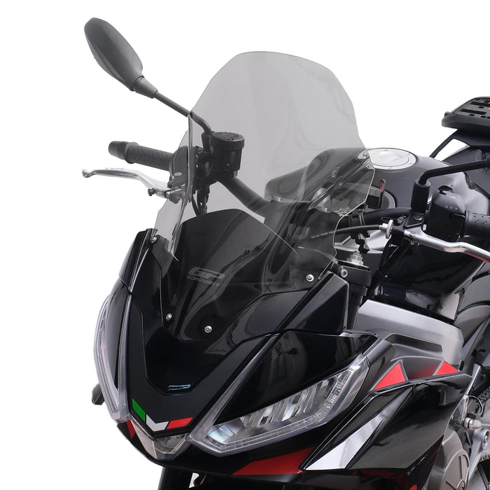 GP Kompozit Windshield Windscreen Smoked Compatible For Aprilia Tuono 660 Factory  2021-2024